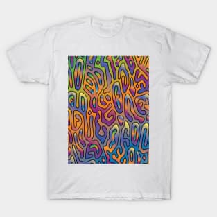 Seamless Turing Pattern Abstract Colored T-Shirt